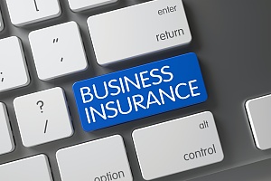 business interruption insurance button shown on a keyboard