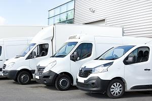 Lineup of commercial vehicles 