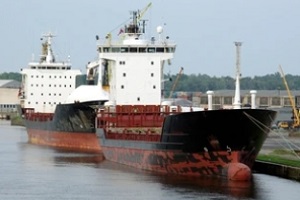 cargo ship in ocean
