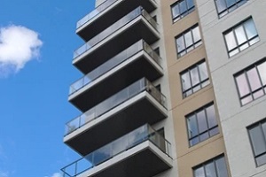 condominium association insurance building with balconies