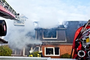 house damaged in fire