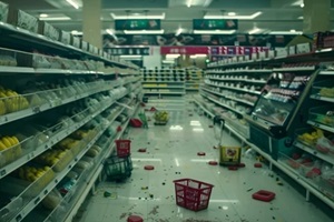 supermarket after robbery in china